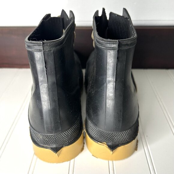 On Guard Men’s Rubber Work Boots Size 6 Steel Toe Lace Up - Picture 4 of 7